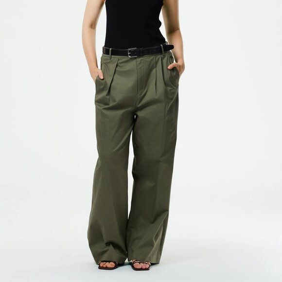 Tibi Pants - Tibi chino Stella pant in sage, size 0, NWT